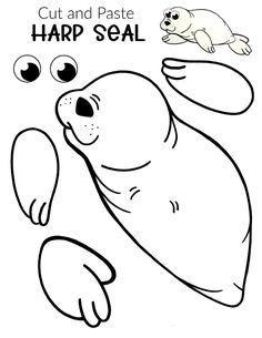 a cartoon seal with bubbles floating in the air