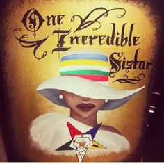 a painting of a woman wearing a hat with the words one incredible star on it