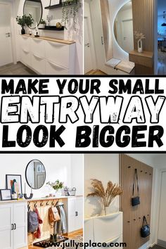 small entryway ideas Small Entryway Ideas, Small Hall, Small Hallway Ideas, Mudroom Decor, Entryway Mirror, Small Entryways, Small Entry, Entryway Ideas