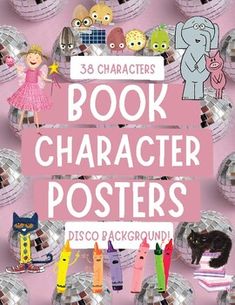 the book character posters is shown in pink