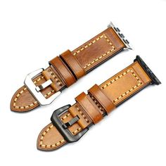 Leather Apple watch bands straps, fits iwatch Series 6 5 38mm 40mm 42mm 44mm band. Best brown & black colors for men and women. Red Cases, Iwatch Apple, Apple Products, Apple Watch Bands, Accessories Watches