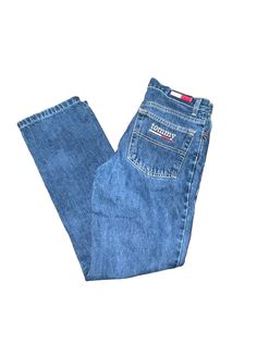 Vintage Tommy jeans in excellent condition. They are straight leg and a size 5. 100% cotton. Rare.  14" waist lying flat 28" inseam Vintage Tommy Hilfiger Jeans, Vintage Tommy Hilfiger, Tommy Hilfiger Jeans, Womens Jeans, Tommy Jeans, Jeans Size, Tommy Hilfiger, Straight Leg, Fashion Inspo