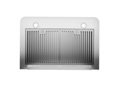 a stainless steel wall mounted vent with two holes