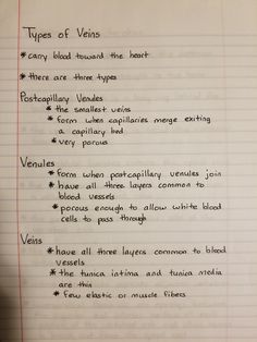 a piece of paper with writing on it that says types of venns and there are three types