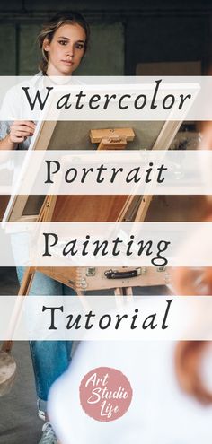 Watercolors For Beginners, Watercolor Tutorial For Beginners, Portrait Painting Watercolor, Portrait Painting Tutorial, Painting With Watercolors, Watercolor Painting For Beginners