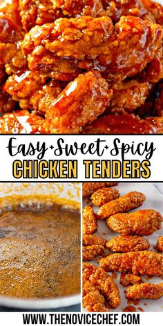 easy and sweet spicy chicken tenders are the perfect appetizer to serve at any party