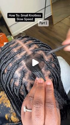 2,861 likes, 412 comments - textureexperts on March 27, 2024: "Small Knotless Tutorial. 🎥 @kellyss_hair". Knotless Braids Tutorials On Yourself, Small Box Braids On Short Natural Hair, Small Knotless Tutorial, How To Do Small Knotless Braids, Beginner Knotless Braids, Knotless Box Braids Natural Hair, Small Knotless Parts Guide, Small Knotless Parting Pattern