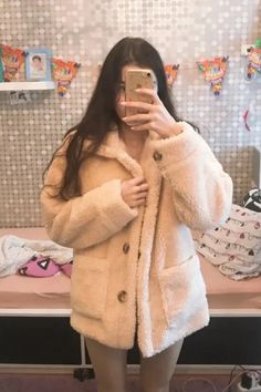 Baddie Outfit Ideas, White Fur Coat, Baddie Outfit, Fall White, Outfit Ideas For Women, Baddie Outfits Ideas, Peacoat Jacket, White Fur, Long Sleeves Coats