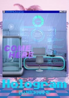 an image of a futuristic living room in the rain