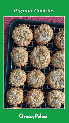 some cookies are sitting on a cooling rack