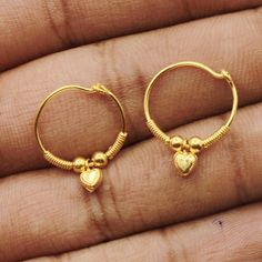 Discover the allure of Handmade Gold Jewelry at https://morvijewels.etsy.com/   Get a dazzling 25% off on all our 22k and 18k gold pieces. Don't miss out on this limited-time offer. Shop now and embrace the radiance of gold!Beautiful yellow gold earrings  Gold Purity- 20k yellow Gold Length - 2  cm Width - 1.8 cm Weight - 1.4 grams approx Click here  https://morvijewels.etsy.com/    to get more discount and offers Happy to take wholesale bulk orders. Indian Gold Earrings, Pure Gold Jewellery, Bali Earrings, Handmade Gold Jewellery, Valentine Day Gift, Gold Earrings For Women, Yellow Gold Earrings, Bridal Gold Jewellery, Yellow Gold Earring