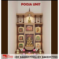 Small Tample Degin, Small Pooja Unit On Wall, South Indian Pooja Room Design, Mandir Ideas For Small Space, God Mandir, Pooja Cupboard, Small Pooja Unit, Pooja Room Ideas Indian, Pooja Room Door