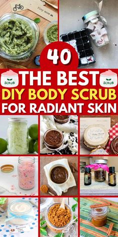 Treat yourself to a spa day with these soothing and effective DIY body scrubs. Diy Body Scrubs Recipes, Homemade Body Scrub Exfoliate, Home Made Body Scrub Recipe, Diy Sugar Scrub Recipe Easy, Exfoliating Body Scrub Diy, Easy Diy Body Scrub