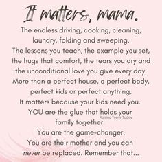 a poem that says if mothers, mama the endless driving, cooking, cleaning, laundry, folding and sweeping