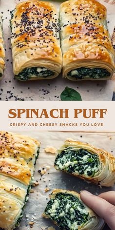 spinach puff is an easy appetizer that's ready to be eaten