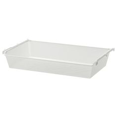 a white plastic container on a white background