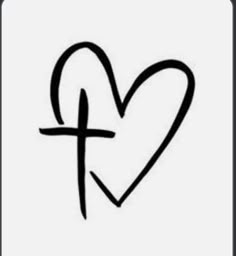 a heart with a cross on it and the word faith written in cursive writing