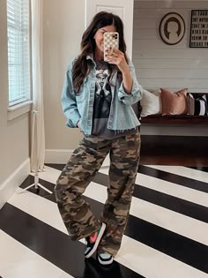 No Boundaries Wide Leg Cargo … curated on LTK Camo Jeans Outfit Women, Green Wide Leg Cargo Pants Outfit, Hunter Pants Outfit, How To Style Camo Cargo Pants, Real Tree Camo Pants Outfit, Baggy Camo Pants Outfit, Fall Cargo Pants Outfit, Winter Cargo Pants Outfit, Army Cargo Pants Outfit