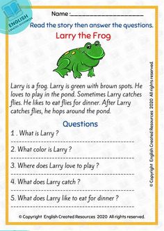 the frog and his friend worksheet for children to learn english with their teacher