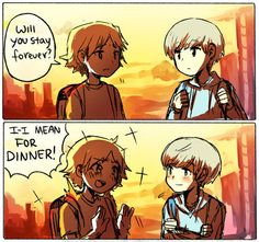 two comic panels with the same person talking to each other