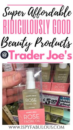 If you love Trader Joe's, get ready for some unbelievable beauty deals! From rose facial oils to gel moisturizers perfect for summer skin care and oily skin, you can grab everything you need for prices you will not believe. Plus, their commitment to #cleanbeauty products will mean you get high performing cosmetics that aren't full of toxic chemicals. This is one post yo won't want to miss! #beautyblog #traderjoes #nontoxicbeauty #greenbeauty #lifestyleblog Summer Skin Care, Rose Facial, Facial Oils, Skincare Quotes, Summer Skincare, Toxic Chemicals, Oily Skin Care, Summer Skin