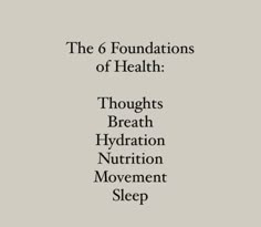 the six foundationss of health through breath hydration and movement movement sleep cover art