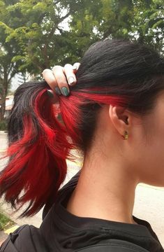 Red Hair Inspo, Hair Streaks, Hair Color Purple, Hair Dye Colors