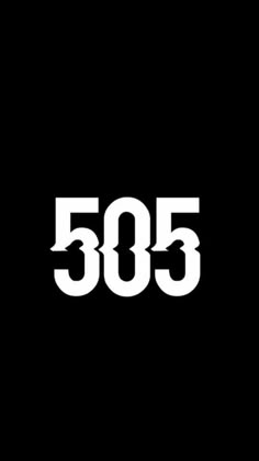 the number 505 in white on a black background