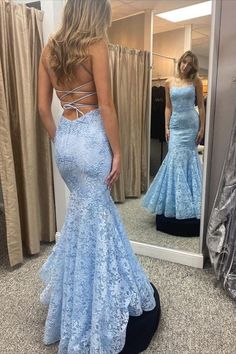 Backless Lace Mermaid Floor Length Evening Dresses – Weitese Dress Mermaid Dresses Formal, Prom Dress Inspo, Prom 2024, Evening Dress Floor Length, Prom Dress Ideas, Prom Inspo, Prom Dress Inspiration, Cute Prom Dresses, Pretty Prom Dresses