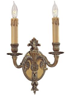 This elegant brass sconce enhances any setting, from a formal dining room to a well-appointed powder room.  Designed in style of 1780s France, it's adorned with flowers, foliage and romantic dripping candle sleeves.  A gleaming gold finish completes the period look. Dripping Candles, Candle Sleeves, Bar Stools With Backs, Vintage Wall Lights, Bunny Pictures, Antique Hardware, Formal Dining Room, Formal Dining, Powder Room