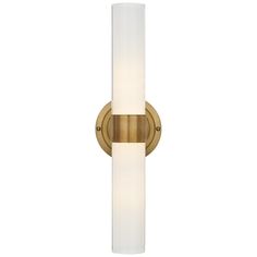 Jones Medium Double Sconce in Natural Brass with White Glass | Visual Comfort Jones Medium Double 18.25" High Sconce in Natural Brass | Mathis Home Lauren Jones, Lighting Bathroom, Gas Lanterns, Brass Wall Lamp, Circa Lighting, Bathroom Sconces, Tech Lighting, Bath Bar, Large Mirror