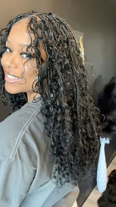 Braider Essentials, Brown Locs, 2 Hairstyles, Braids And Curls, College Hairstyles, Short Boho, Natural Braided Hairstyles, Boho Locs, Butterfly Locs