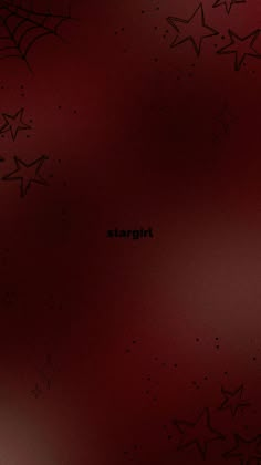 a red background with stars and the word stargirl