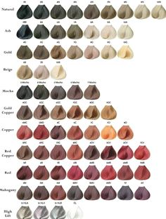 Hair Dye Color Chart, Loreal Hair Color Chart, Loreal Hair Color, Pink Blonde Hair, Korean Hair Color, Vivid Hair Color, Perfect Hair Color, Professional Hair Color, Hair Color Chart