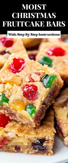 Image for Moist Christmas Fruitcake Bars Fruitcake Seven Layer Bars, Fruit Cake Cookie Bars, Fruitcake Bars Recipe, Fruitcake Cookie Bars, Fruitcake 7 Layer Bars, Fruitcake Cookies Trisha Yearwood, Fruitcake Bars, White Fruit Cake, Fruit Cake Recipes