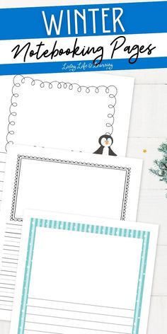 Capture your child's written narrations with these adorable winter 
​notebooking pages for kids. A fun way to get your child writing this 
​winter.