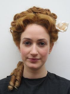 1890 hairstyles - Buscar con Google 1870s Hairstyles Hair Tutorials, Harlots Hulu, 1800s Hair, 1800s Hairstyles, 18th Century Hairstyles, 19th Century Hair, Victorian Hair