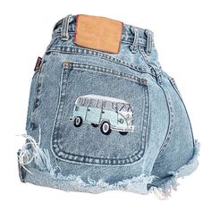 California Dreamin' Embroidery Shorts - Boogzel Clothing E Girl Clothes, Casual Denim Shorts, Denim Embroidery, Ripped Denim Shorts, Hot Shorts, Denim Short, Ripped Denim, Shorts Jeans, Short En Jean