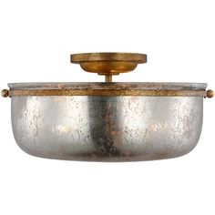 an old metal pan with a wooden handle on a white background, isolated from the top view