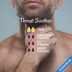 Throat Soother, Melaleuca Essential Oil, Essential Oil For Men, Essential Oils For Colds, Essential Oil Combinations, Essential Oil Diffuser Blends Recipes, Essential Oil Remedy, Young Living Essential Oils Recipes, Essential Oils Guide