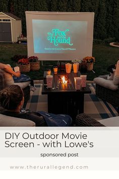 the outdoor movie screen - with low's sponsored post