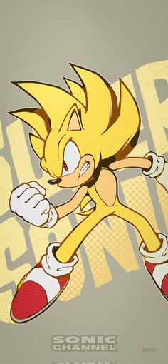 an image of sonic the hedge running