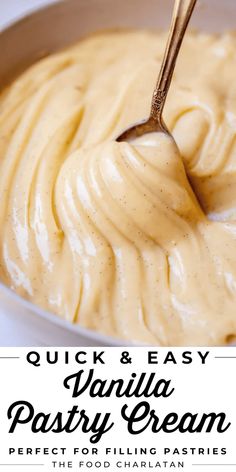 quick and easy vanilla pastry cream