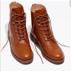 Madewell Kellie Lace Up Boot In Maple, Size 8 Barely Worn, Fantastic Condition Madewell Shoes, Lace Up Boots, Madewell, Shoe Laces, Lace Up, Women Shoes, Boots, Lace, Women Shopping