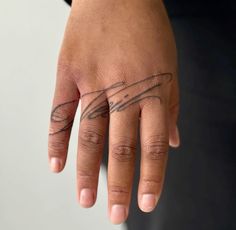 a person's hand with a tattoo on it and the word love written in cursive writing