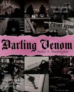 an advertisement for parking demon parker's huntington, with images of people in the background