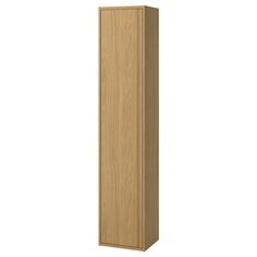 a tall wooden cabinet on a white background