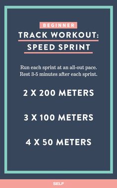 a poster with instructions for how to use the track workout speed sprint program on it