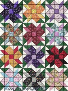 an image of a quilt with many different colors