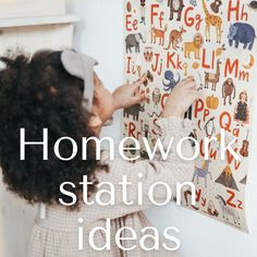 Homework stations keep supplies on hand and distractions to a minimum, providing kids with a quiet, supervised, place to study. #homework #kindergartenreading #preschoolprintables Homework Station Ideas, Place To Study, Preschool Printables, Kindergarten Reading, Kindergarten Activities, To Study, Homework